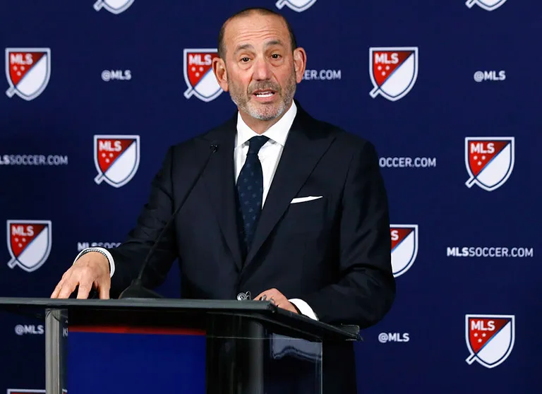 AP El comisionado de la MLS, Don Garber, en conferencia de prensa