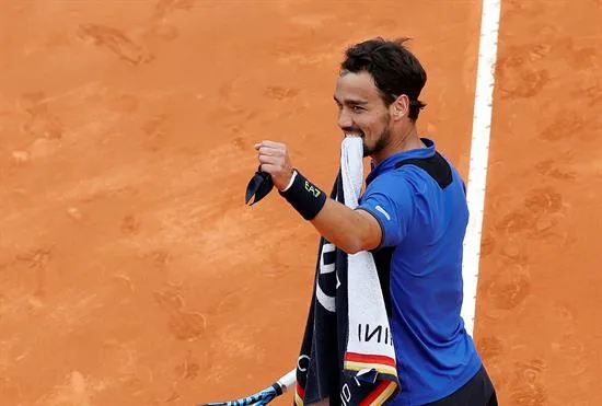 EFE Fabio Fognini tras vencer a Rafa Nadal