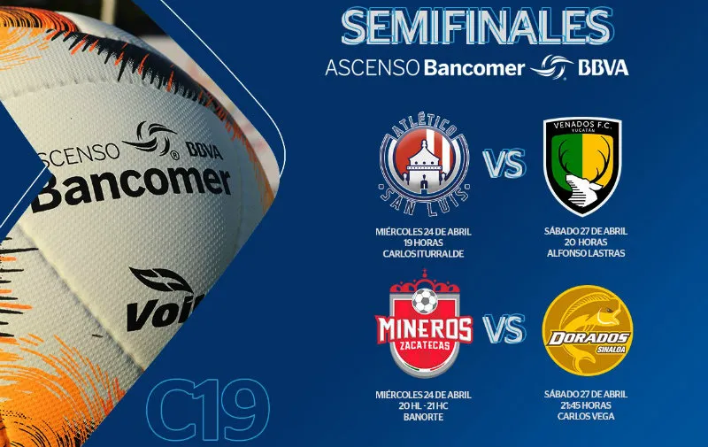 Horarios y fechas de las 'Semis' del Ascenso del C2019