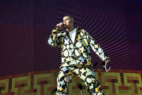 AP Bad Bunny durante el evento Coachella 2019