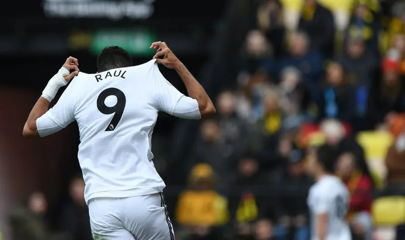 TEITTER @WOLVES Jiménez celebra un gol contra el Watford