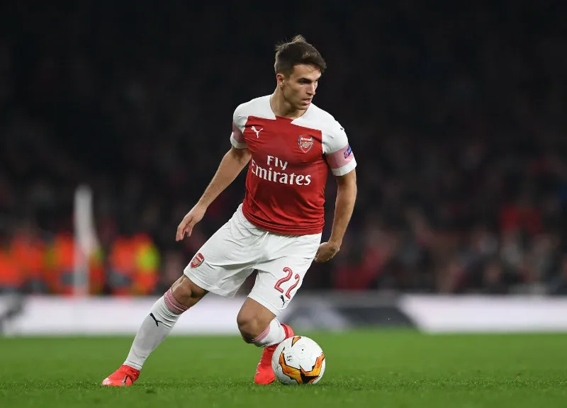 TWITTER @ARSENAL Denis Suárez conduce el balón durante un juego con el Arsenal