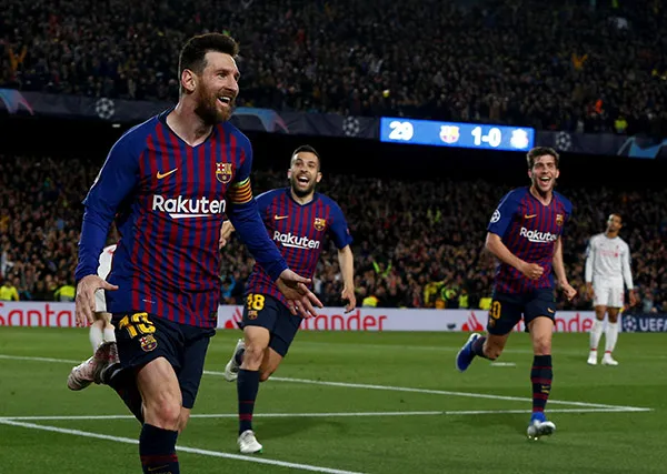 EFE Messi festeja su golazo contra Liverpool