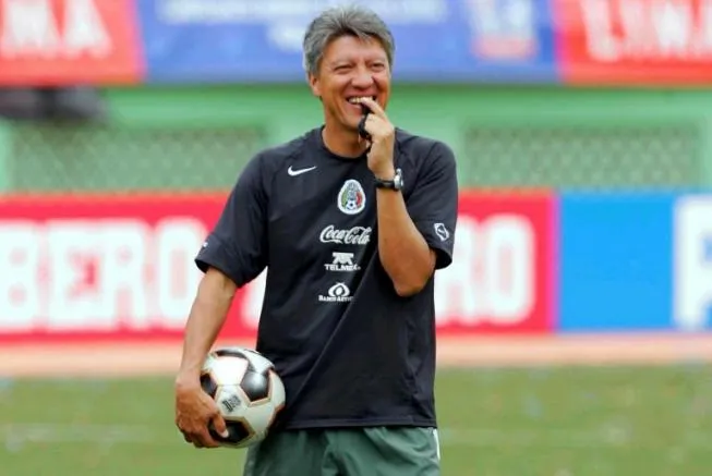 Ramírez sonríe durante un entrenamiento de la Sub 17