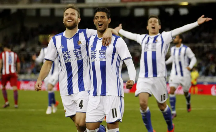 Carlos Vela, en su paso por la Real Sociedad