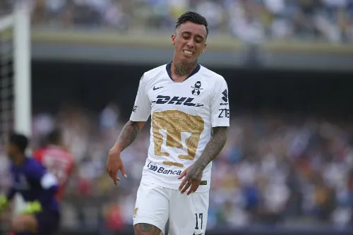 Rodríguez durante un encuentro ante Toluca