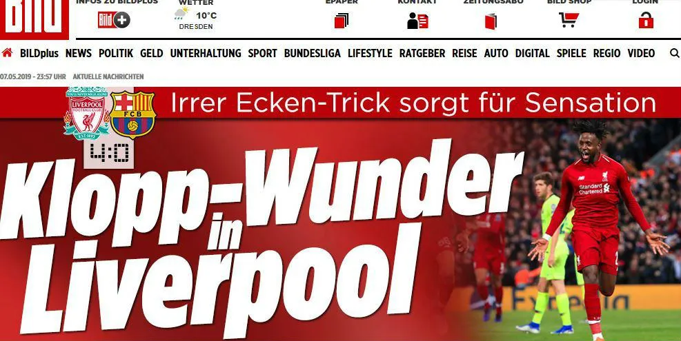 BILD Maravilla de Klopp en Liverpool