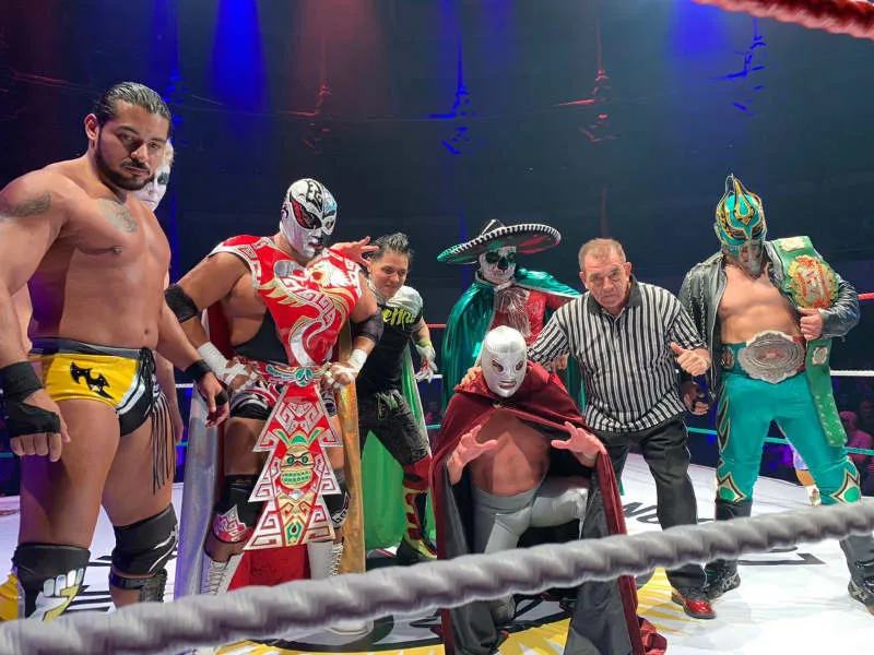 Los luchadores de la función donde murió Silver King