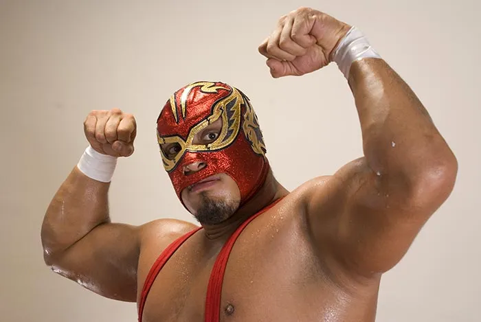 El gladiador posa para la foto