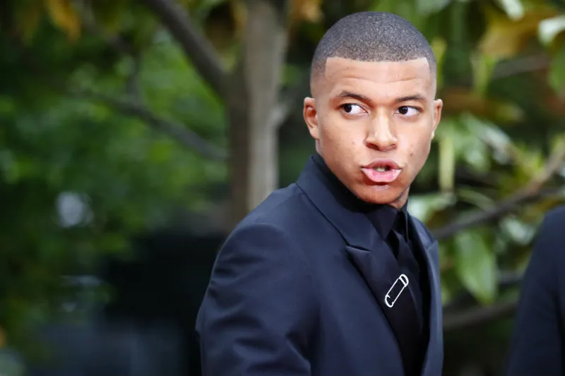 Mbappé, a su llegada a la gala de la UNFP