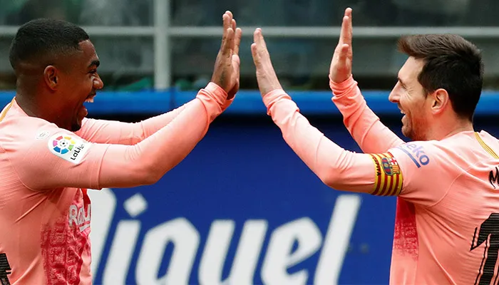 Messi celebrando un gol