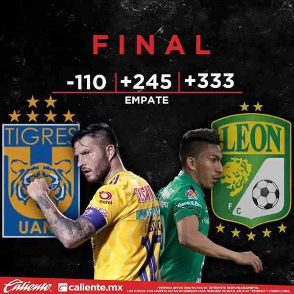 CALIENTE Los momios de Caliente para el partido