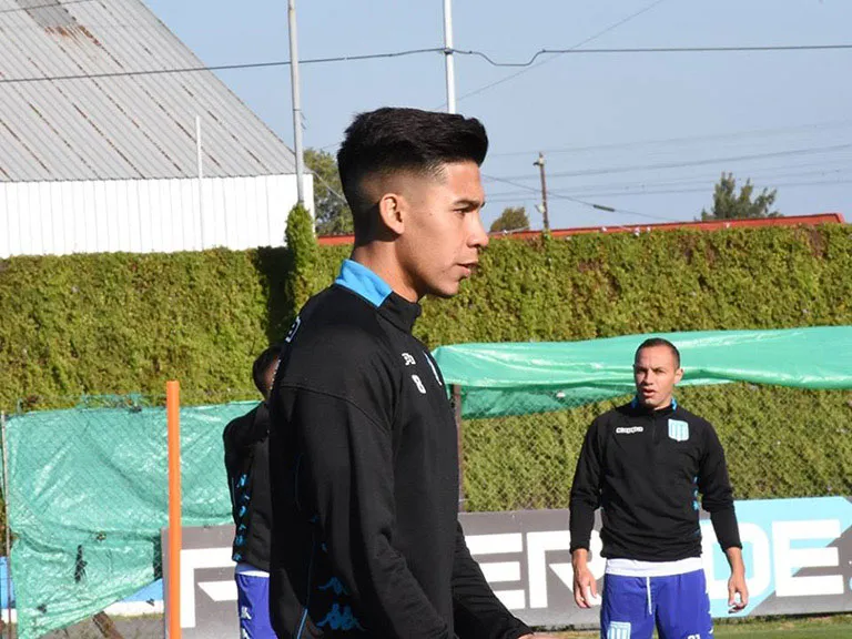 ‘Pol’ Fernández durante una práctica con Racing