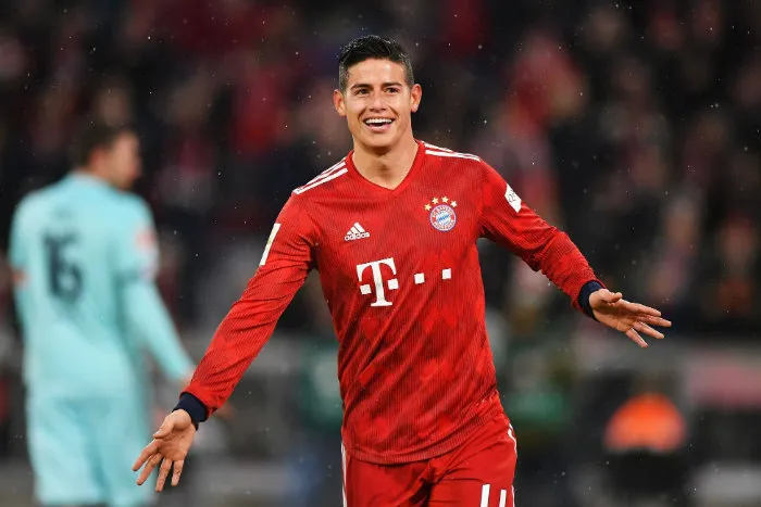 James, en un partido del Bayern