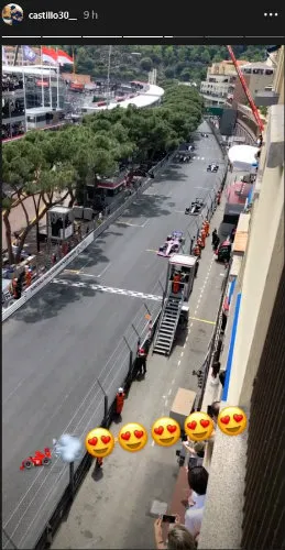 Publicación de Nico Castillo en Mónaco
