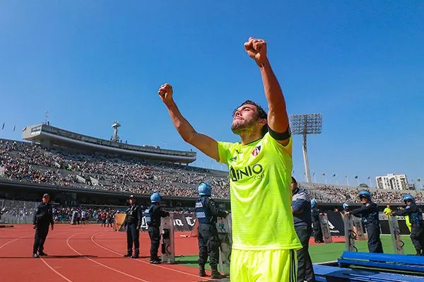 IMAGO7 Juan Pablo Vigón tras anotarle a Pumas en CU