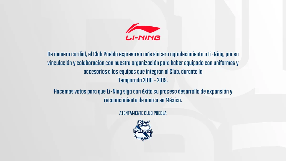 Comunicado del Club Puebla