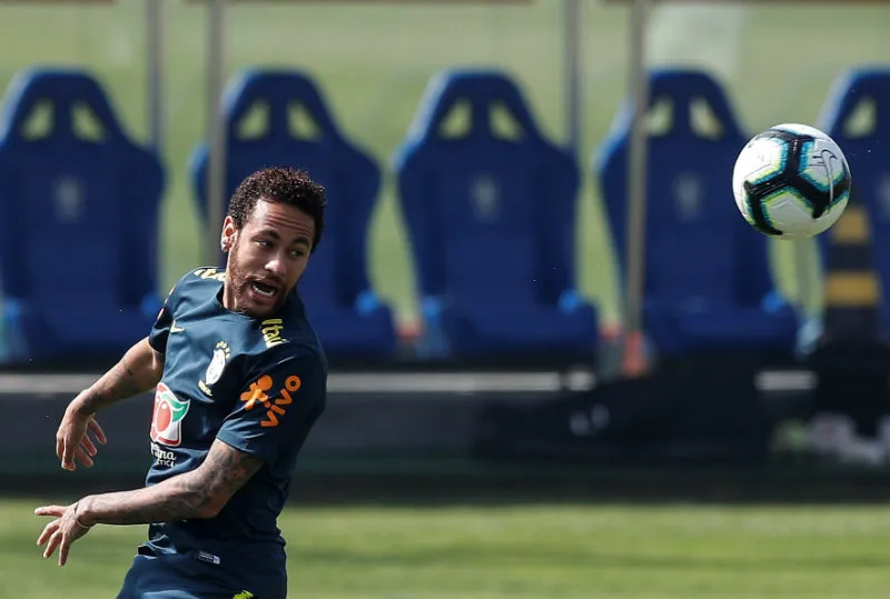 EFE Neymar durante un entrenamiento de Brasil