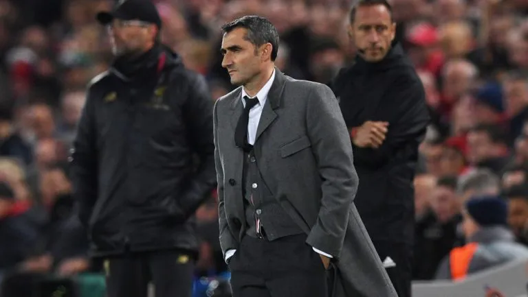 Valverde, durante las Semifinales de Champions en Anfield