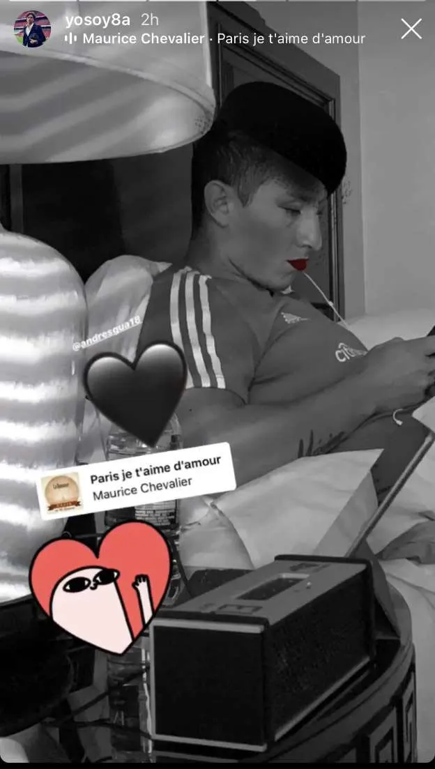 INSTAGRAM @YOSOY8A Historia de Memo Ochoa con el filtro