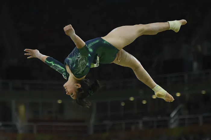 Moreno, durante una competencia