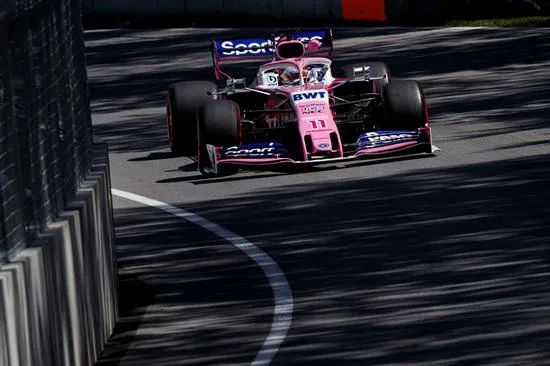 EFE Sergio Pérez, durante práctica para GP de Canadá