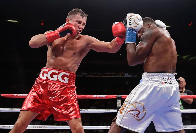 AP Gennady Golovkin pelea contra Steve Rolls