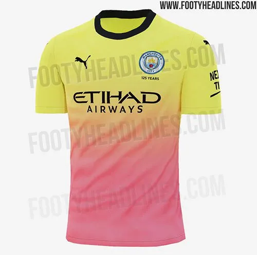 La que sería la playera del Manchester City