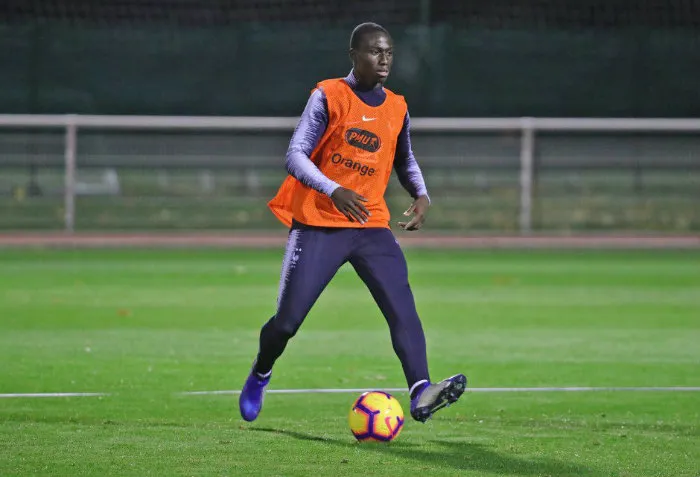 TWITTER @FERLAND_MENDY Mandy, durante un entrenamiento