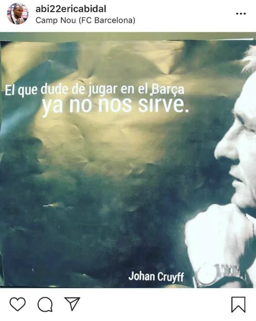 Supuesto mensaje de Abidal hacia Matthijs de Ligt