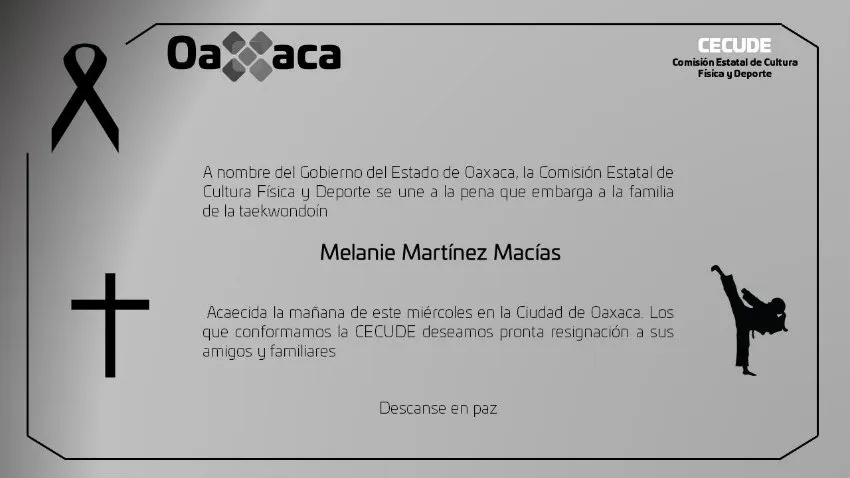 TWITTER @CECUDE_GOBOAX CECUDE manda mensaje tras lo sucedido con Melanie Martínez