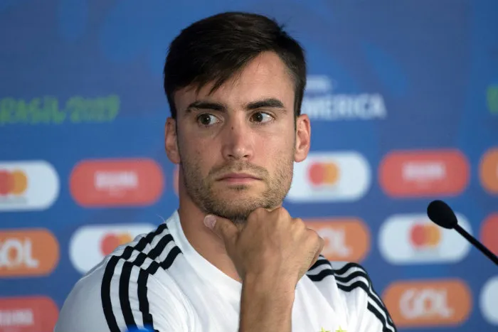 Nicolás Tagliafico en conferencia de prensa