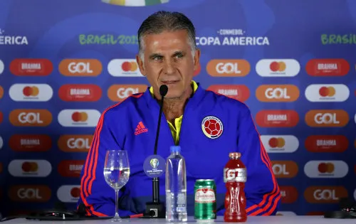 Queiroz en conferencia de prensa