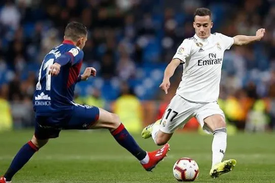INSTAGRAM @LUCASVAZQUEZ91 Lucas, durante un partido del Real Madrid