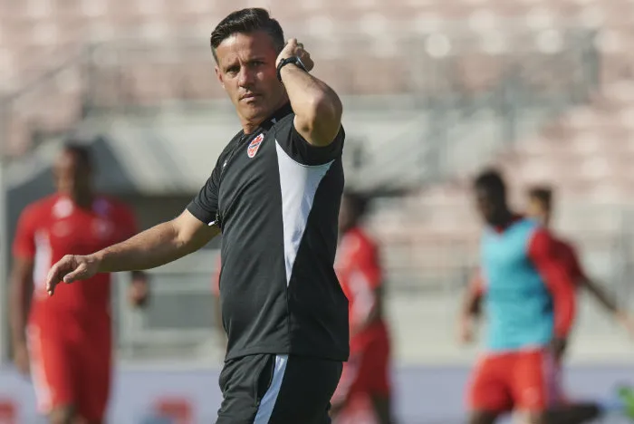 Herdman, en un entrenamiento de Canadá