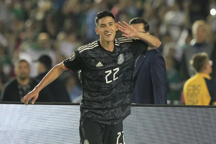 Antuna, en festejo de gol con el Tri
