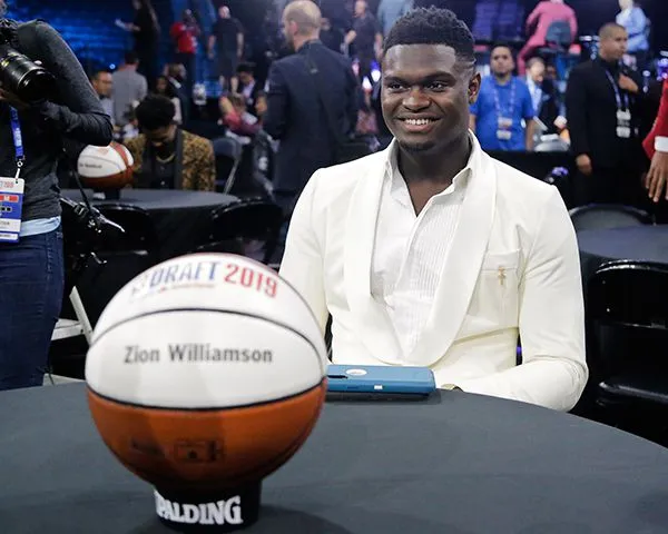 Zion Williamson en el Draft de NBA