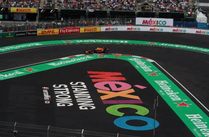 Vista general de la pista del GP de México