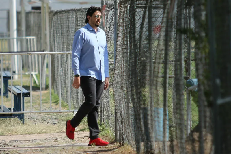 Amaury, en un entrenamiento de Chivas