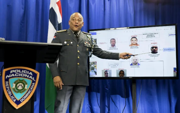 AP Frank Félix Durán, en conferencia de prensa sobre la investigación