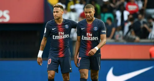 EFE Neymar y Kyllian Mbappé durante un partido con el PSG
