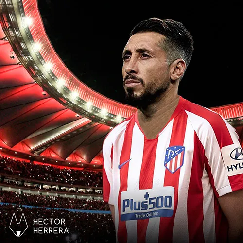 TWITTER @HHERRERAMEX Héctor Herrera con la playera del Atlético