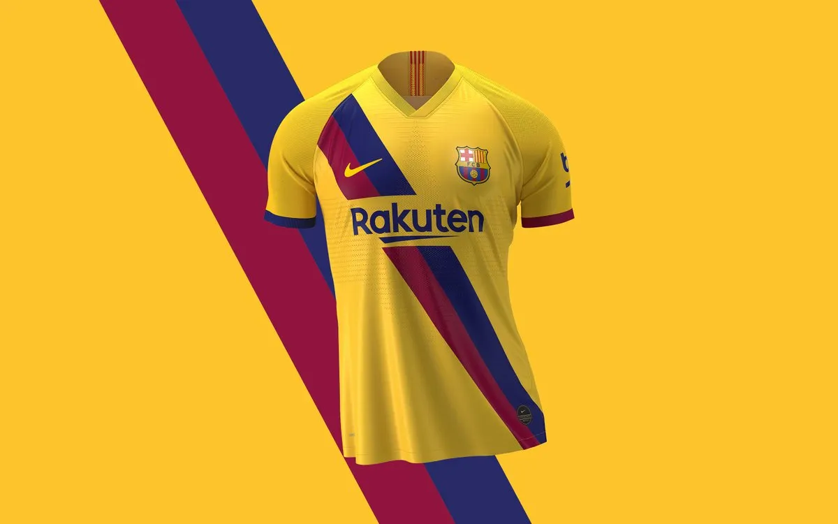 Segunda equipación del Barcelona