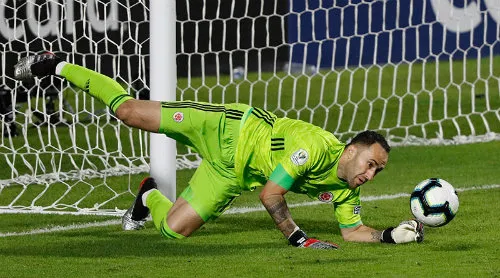 AP Ospina durante un partido con la Selección de Colombia