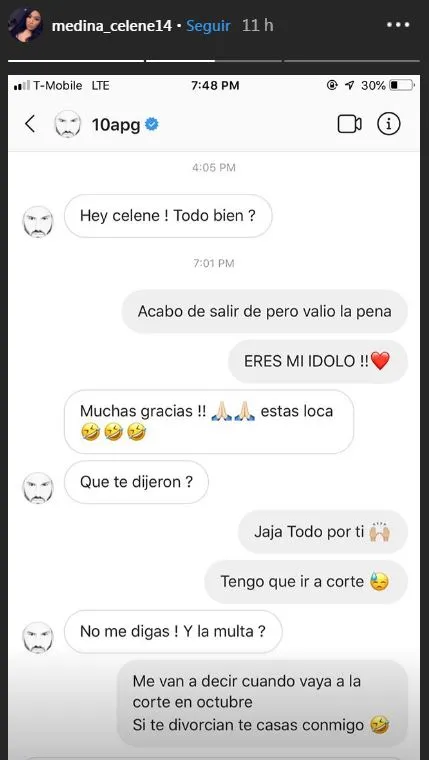 INSTAGRAM @MEDINA_CELENE14 Historia de la espontánea que abrazó a Gignac