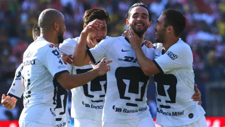 IMAGO7 Pumas celebra una anotación frente al Atlético de San Luis