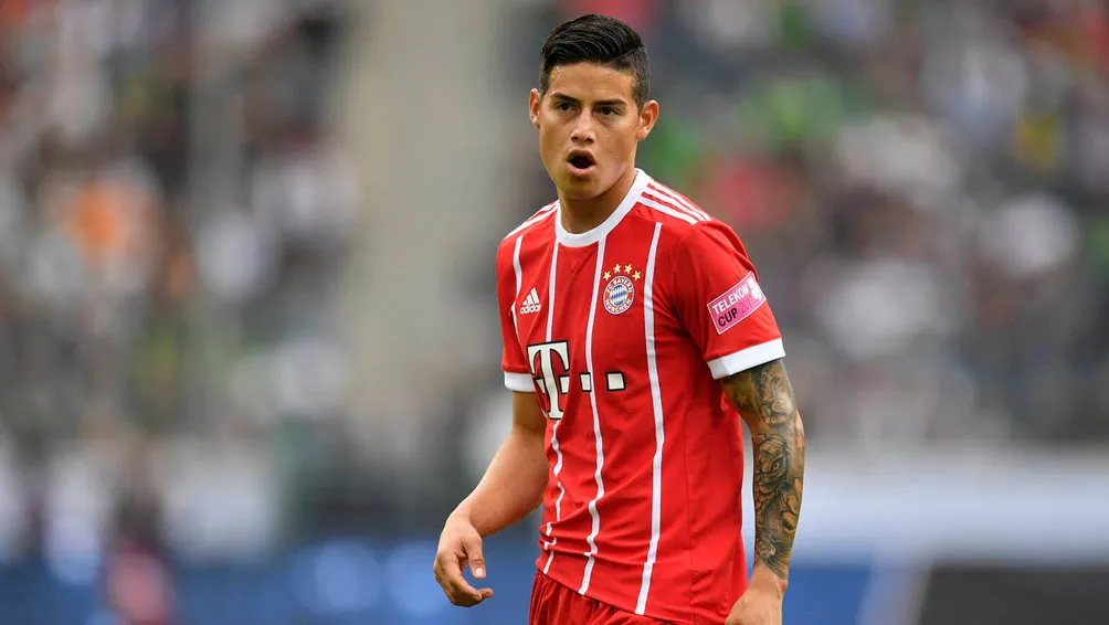 AP James durante un partido con el Bayern Munich, su último equipo