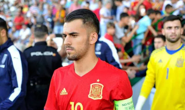 EFE Dani Ceballos con la selección sub 21 de España