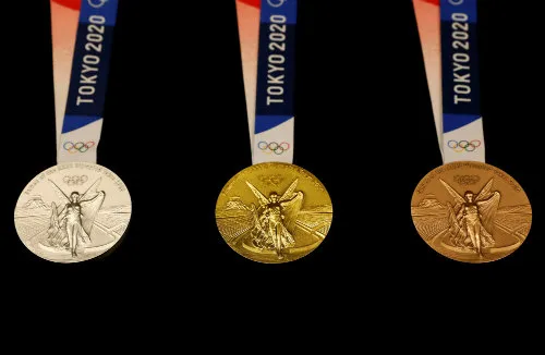 Dorso de las medallas de Tokio 2020