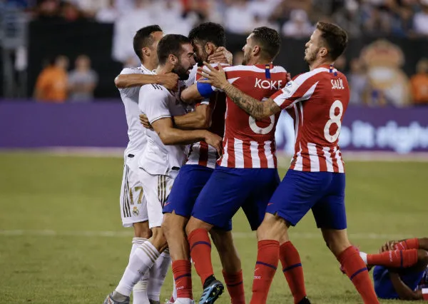 EFE La bronca en el partido